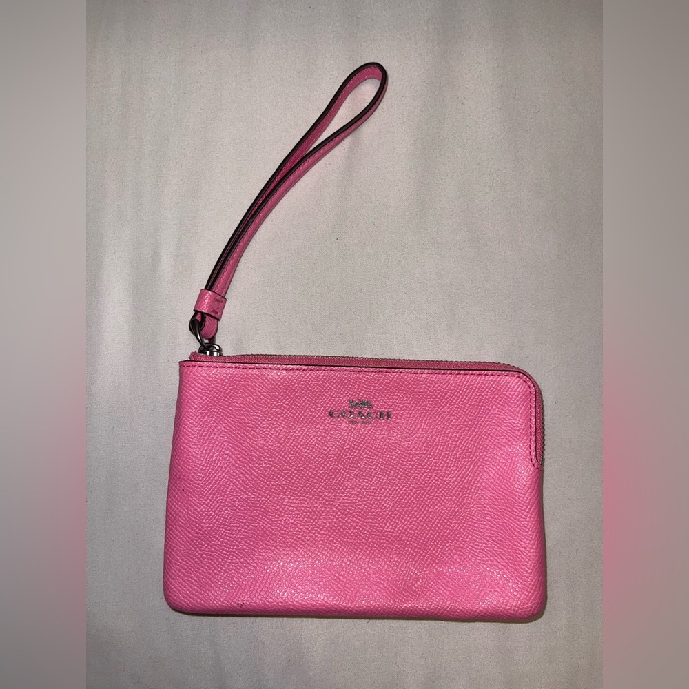 Coach Vibrant Pink Wristlet